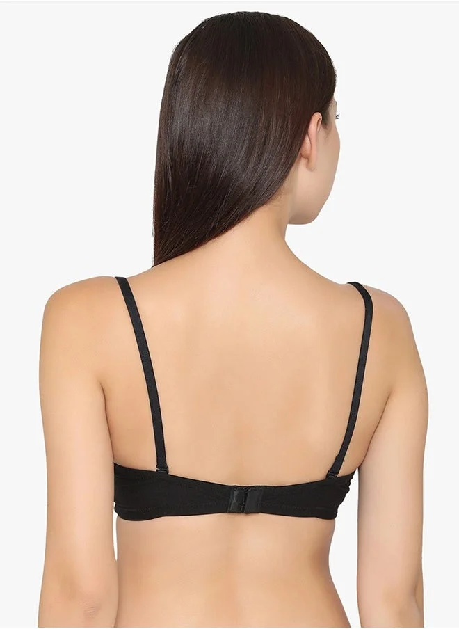 Clovia Clovia Cotton Padded Non-Wired Strapless Balconette T-Shirt Bra