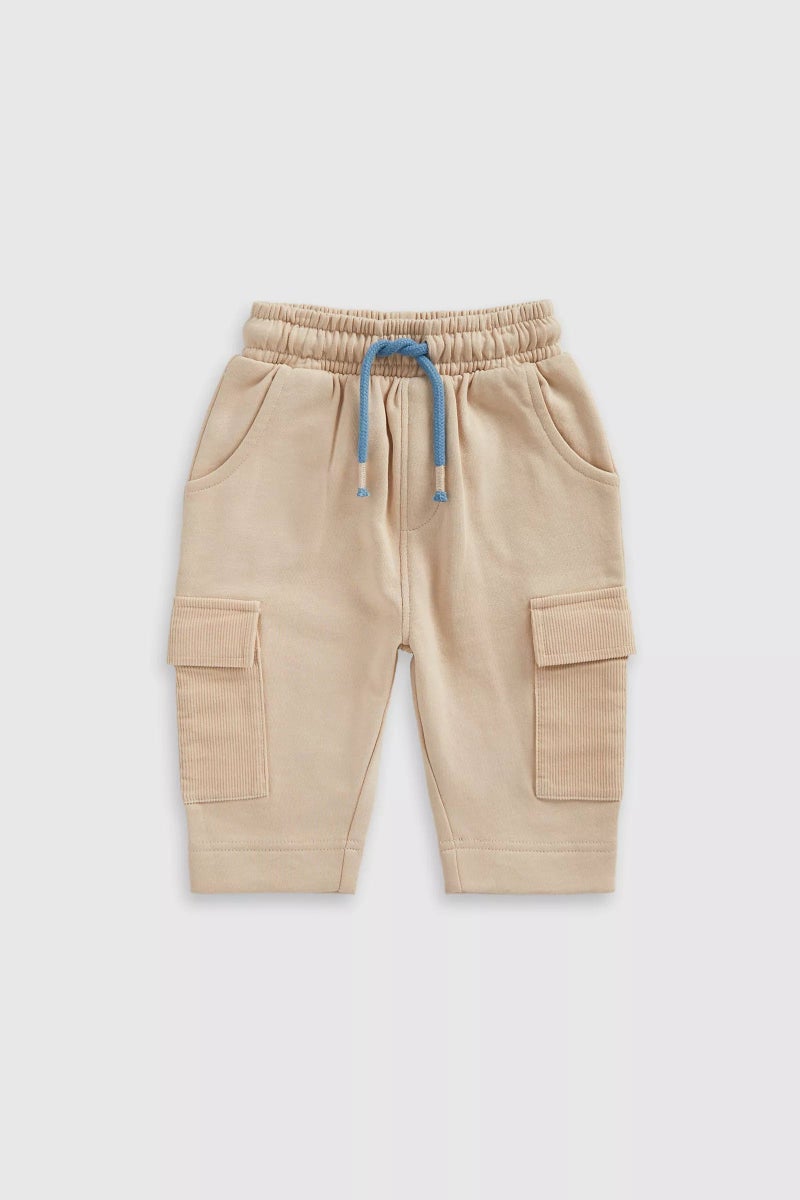 mothercare Beige Cargo Joggers