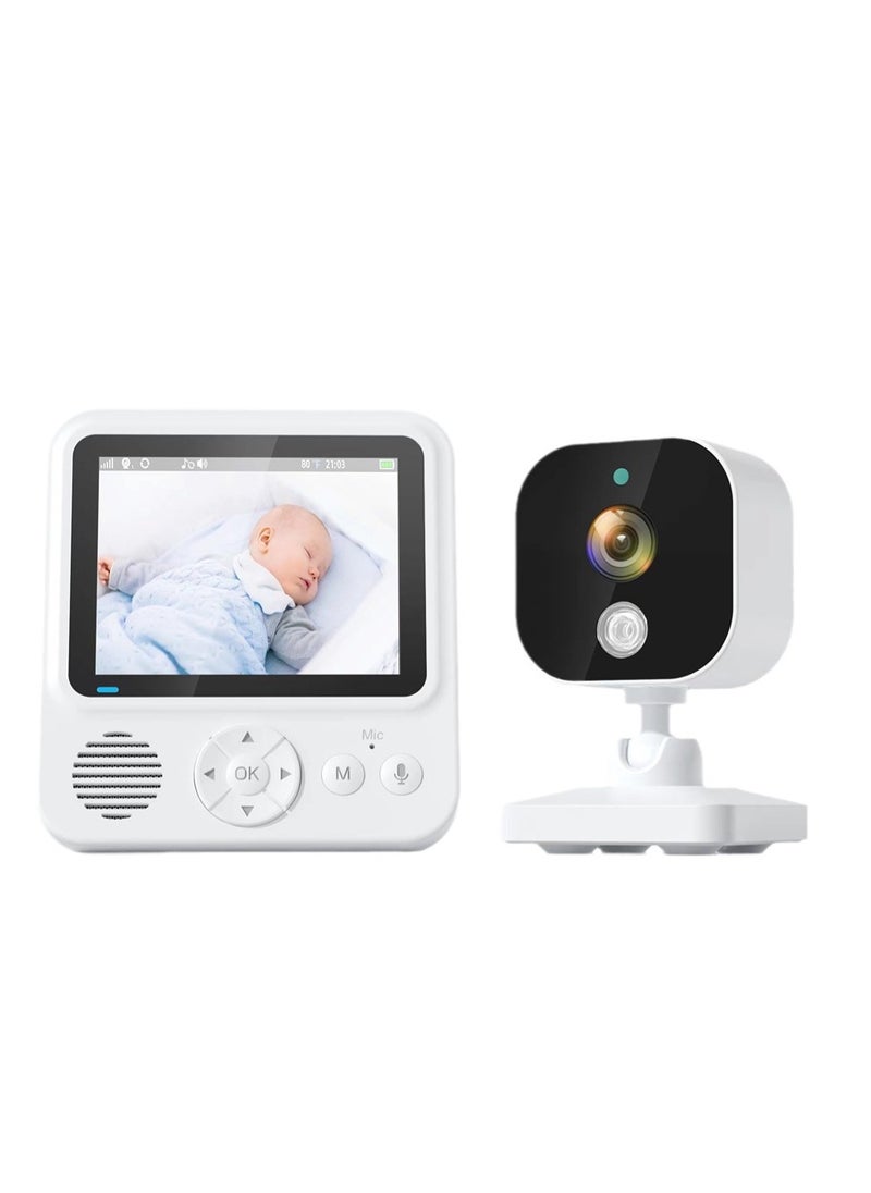 Arabest جهاز مراقبة الطفل، جهاز مراقبة الطفل بالفيديو، شاشة LCD عالية الدقة، رؤية ليلية، صوت ثنائي الاتجاه، بطاريات طويلة الأمد  - Image 1