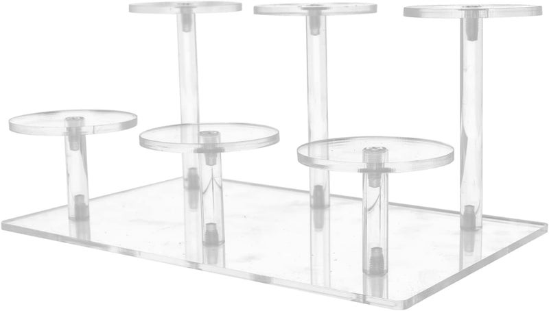 klarako Shelf Jewelry Organizer Tray Desktop Perfume Rack Organizer Jewelry Organizer Stand Perfume Tray Bracelet Display Stand Cosmetic Organizer Rack up Dressing Table Acrylic - Image 1