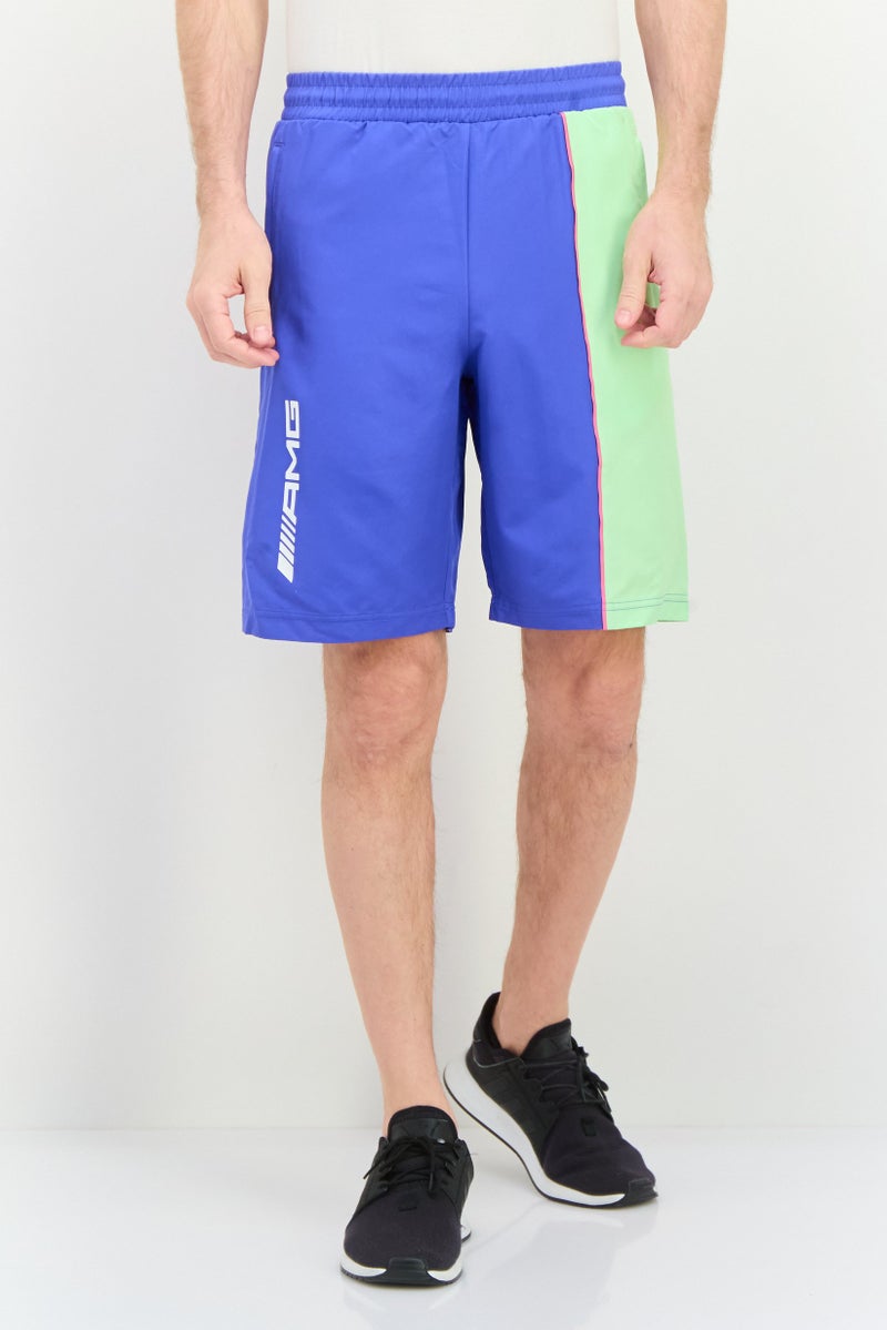 Puma x Mercedes AMG Men Sportswear Fit Training Shorts, Blue - Image 1