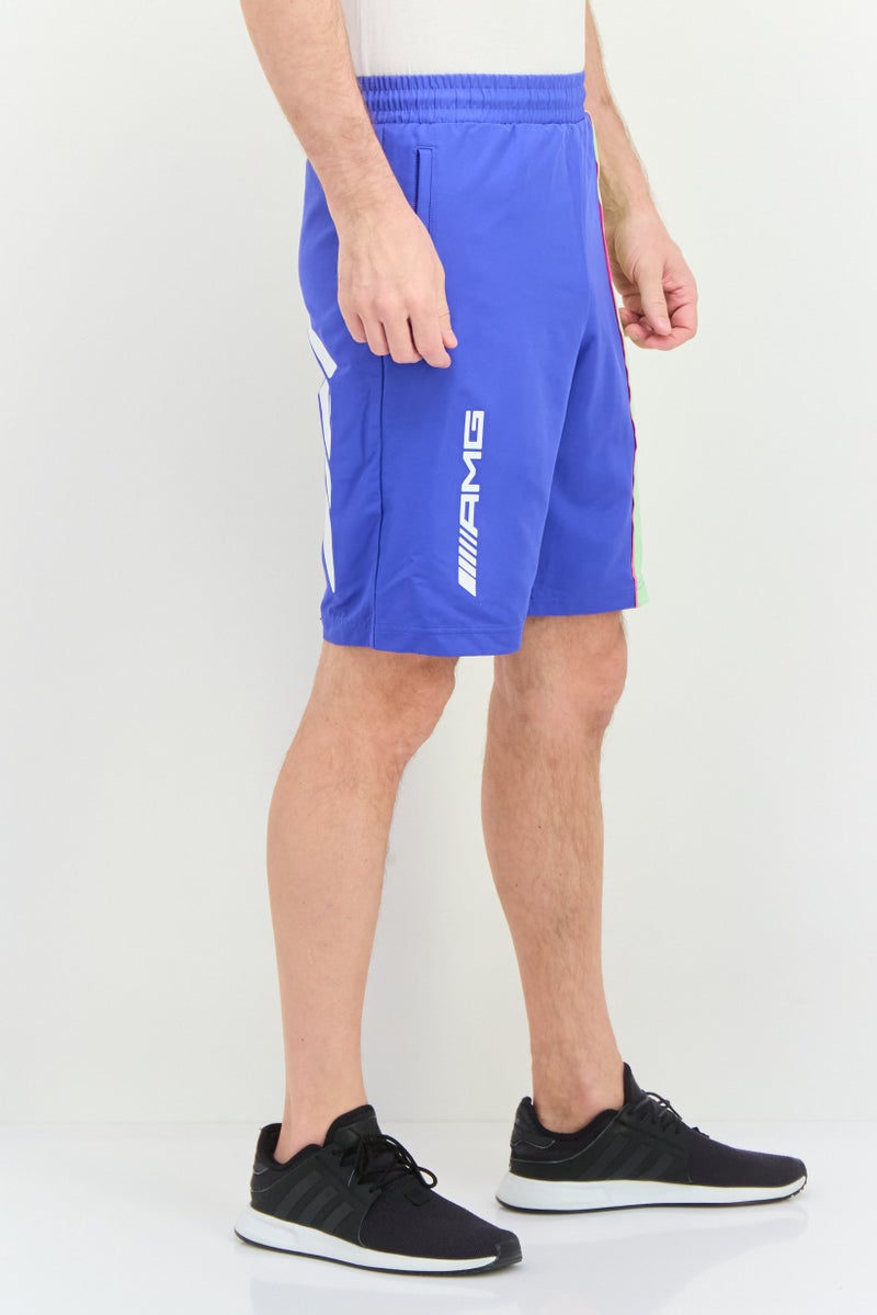 Puma x Mercedes AMG Men Sportswear Fit Training Shorts, Blue - Image 4