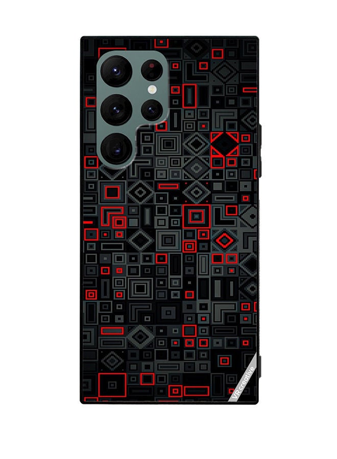 VR CREATIVE Protective Case Cover For Samsung Galaxy S22 Ultra 5G Circuit Board Design Multicolour - Image 1