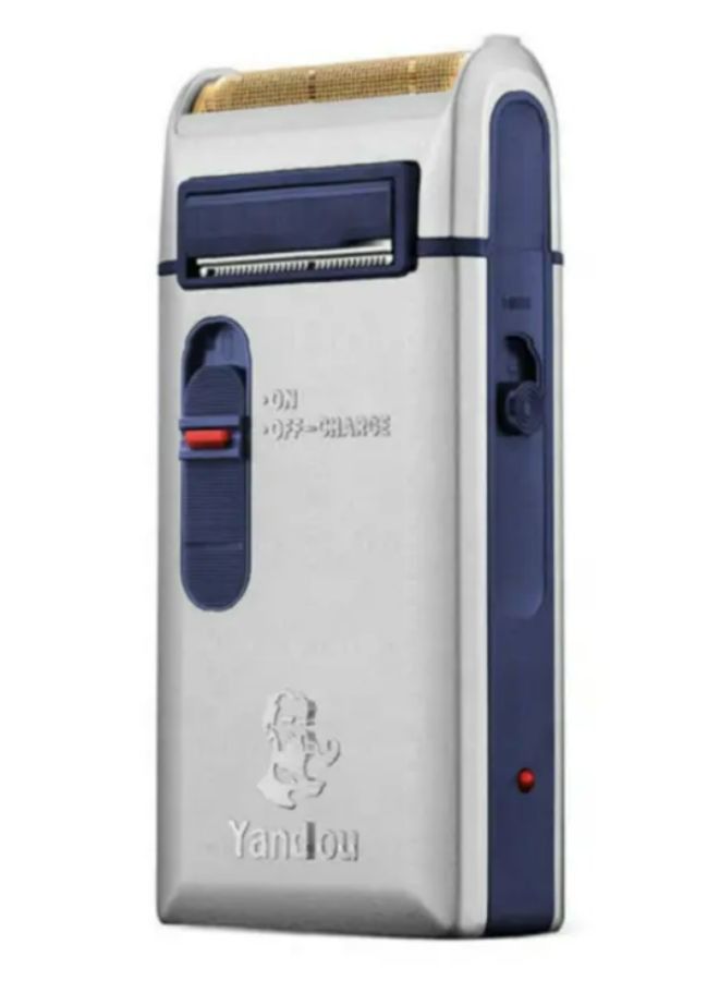 ياندو  ماكينة حلاقة كهربائية قابلة لإعادة الشحن باللون الفضي - Image 1