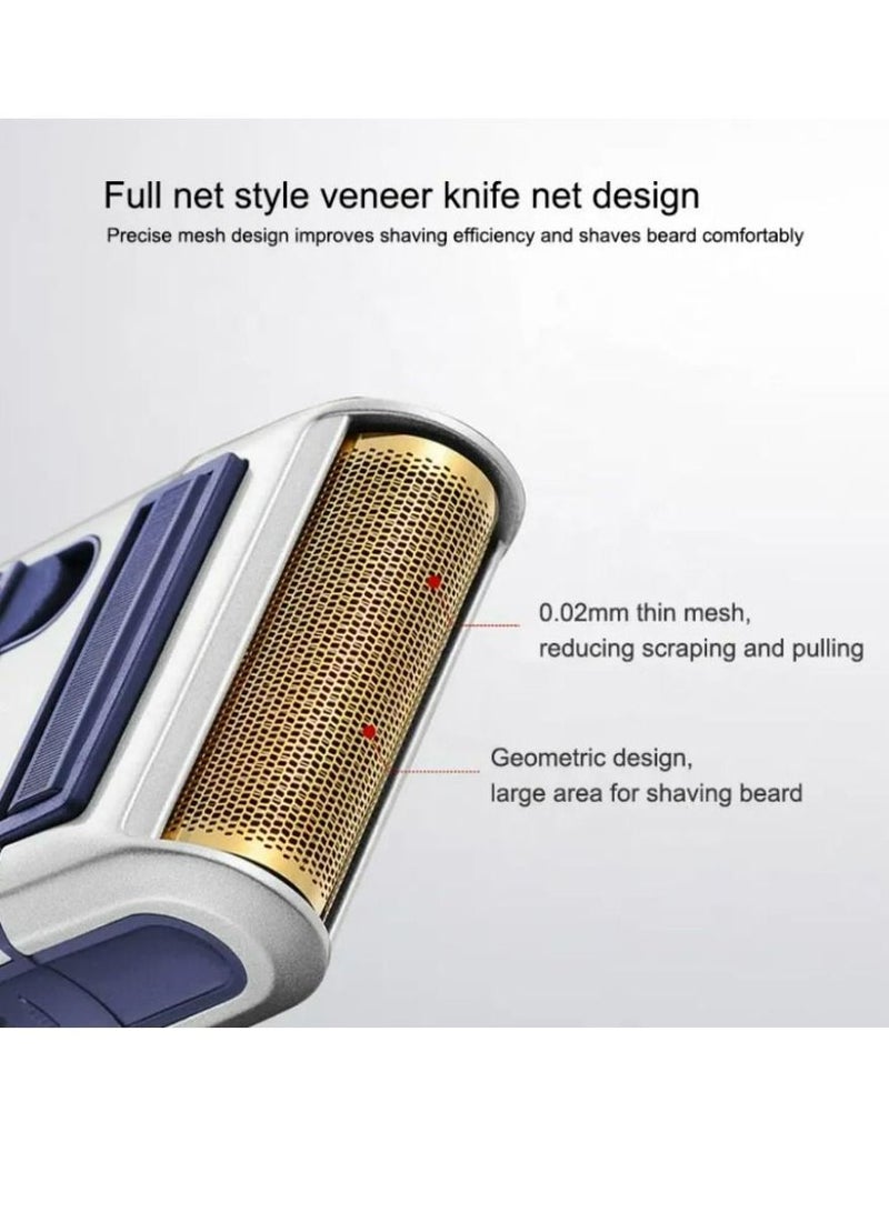 ياندو  ماكينة حلاقة كهربائية قابلة لإعادة الشحن باللون الفضي - Image 3