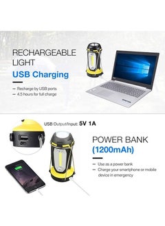 LED Work Light Rechargeable Camping Lantern, Portable 1200mAh Tent Flashlight by USB Charging, Car Repair Household and Emergency Use - pzsku/Z6075C710D66634A08BEEZ/45/_/1690277932/921f03d2-3a8e-4192-9029-a85bf69b3d2e