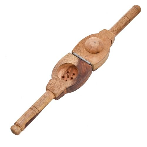 VISMAY'S VISMAY’S Wooden Lemon Squeezer Nimbu Nichod Handmade 19 CM Strong Grip Kitchen Bar Restaurant Use - Image 4
