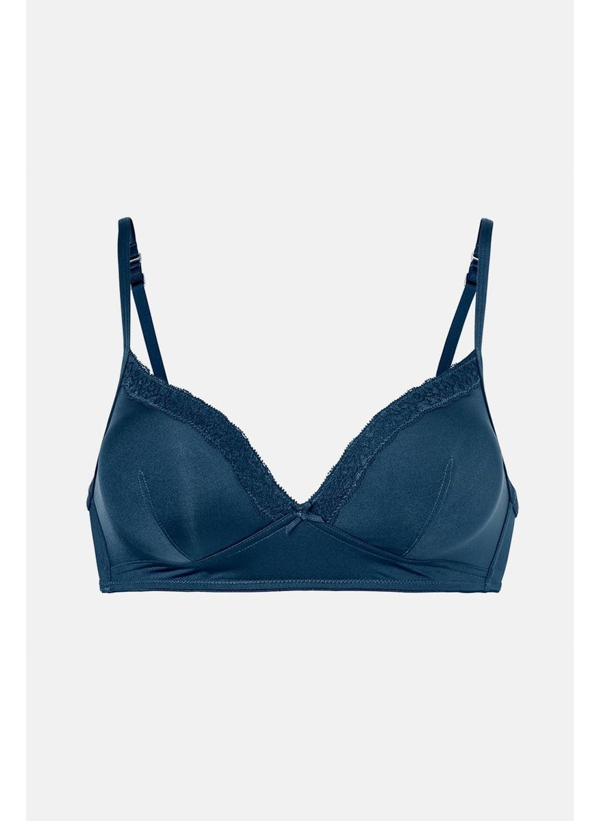 Tchibo Women Non Padded Non Wire Soft Bra, Navy  - Image 3