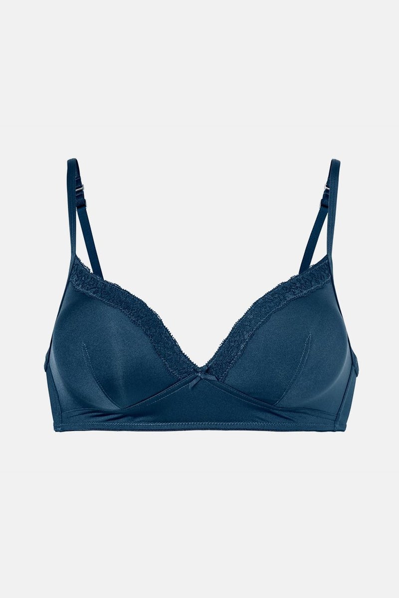 Tchibo Women Non Padded Non Wire Soft Bra, Navy - Image 3