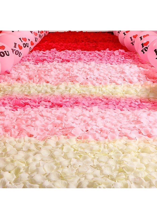 800 بتلة وردة صناعية لتزيين المشاهد الرومانسية، مناسبة لديكور حفلات الزفاف، حفلات أعياد الميلاد، وحفلات توديع العزوبية، 5×5.5 سم - Image 1