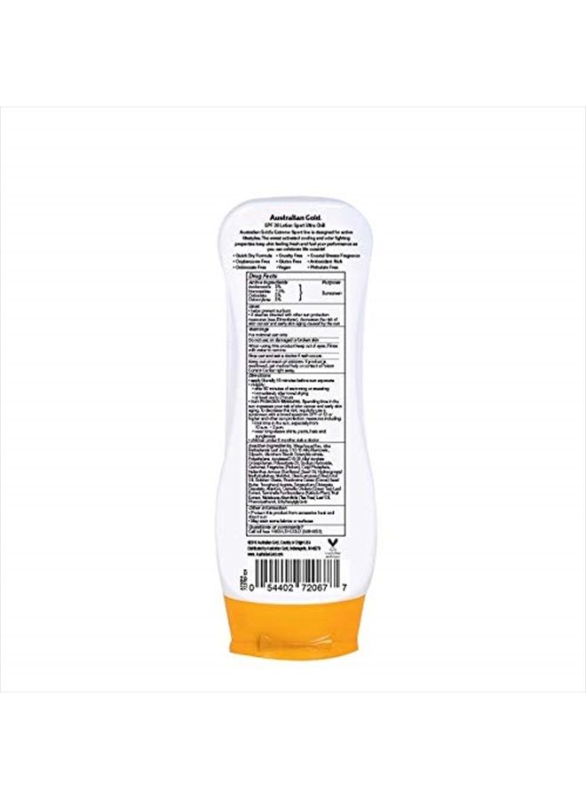 Australian Gold Extreme Sport Sunscreen Lotion SPF 30, 8 Ounce | Broad Spectrum | Sweat & Water Resistant | Non-Greasy | Oxybenzone Free | Cruelty Free - Image 2