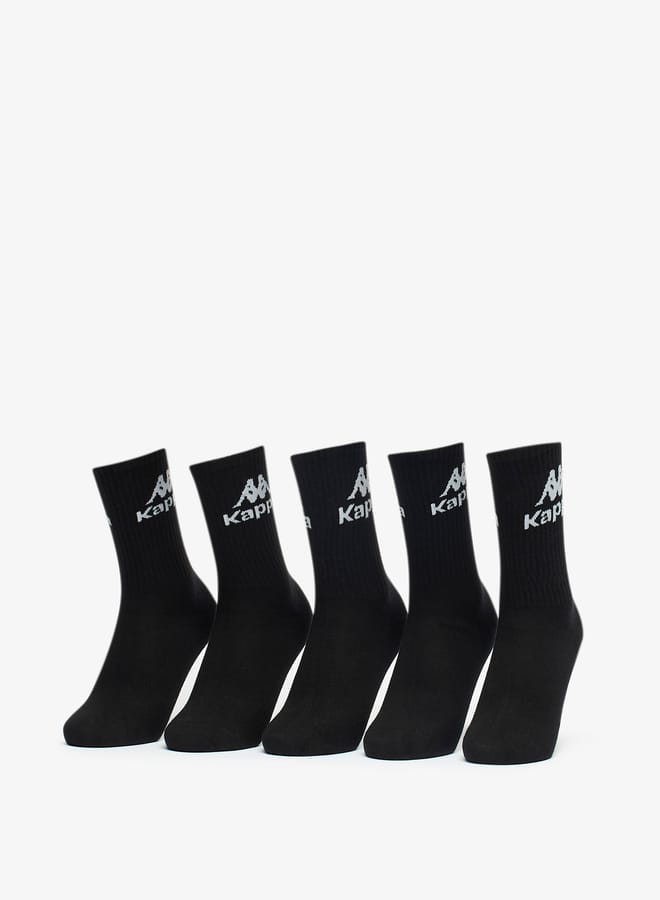 Kappa Women's Logo Print Ankle Length Socks - Set of 5 - Image 1