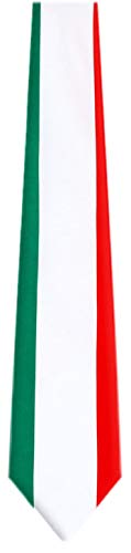 BUYYOURTIES FLAG-314 - Italian Flag Mens Necktie - Image 3