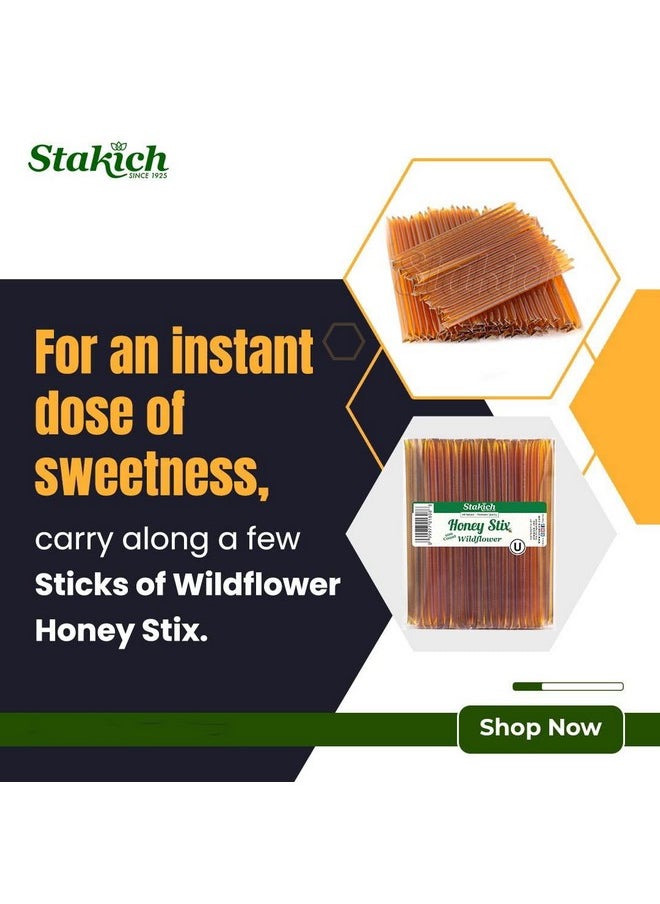 Stakich - Stakich Wildflower Honey Stix (100 Stix) - Image 1