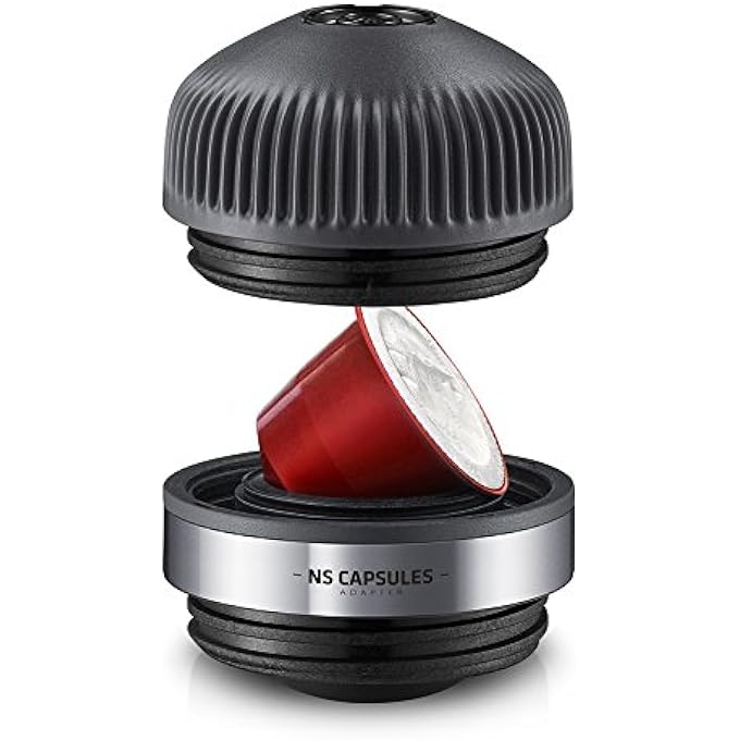 واكاكو ملحقات محول Nanopresso Ns لآلة صنع الإسبريسو المحمولة Nanopresso متوافقة مع كبسولات Ns مثالية للسفر والتخييم أو الاستخدام المكتبي - Image 1