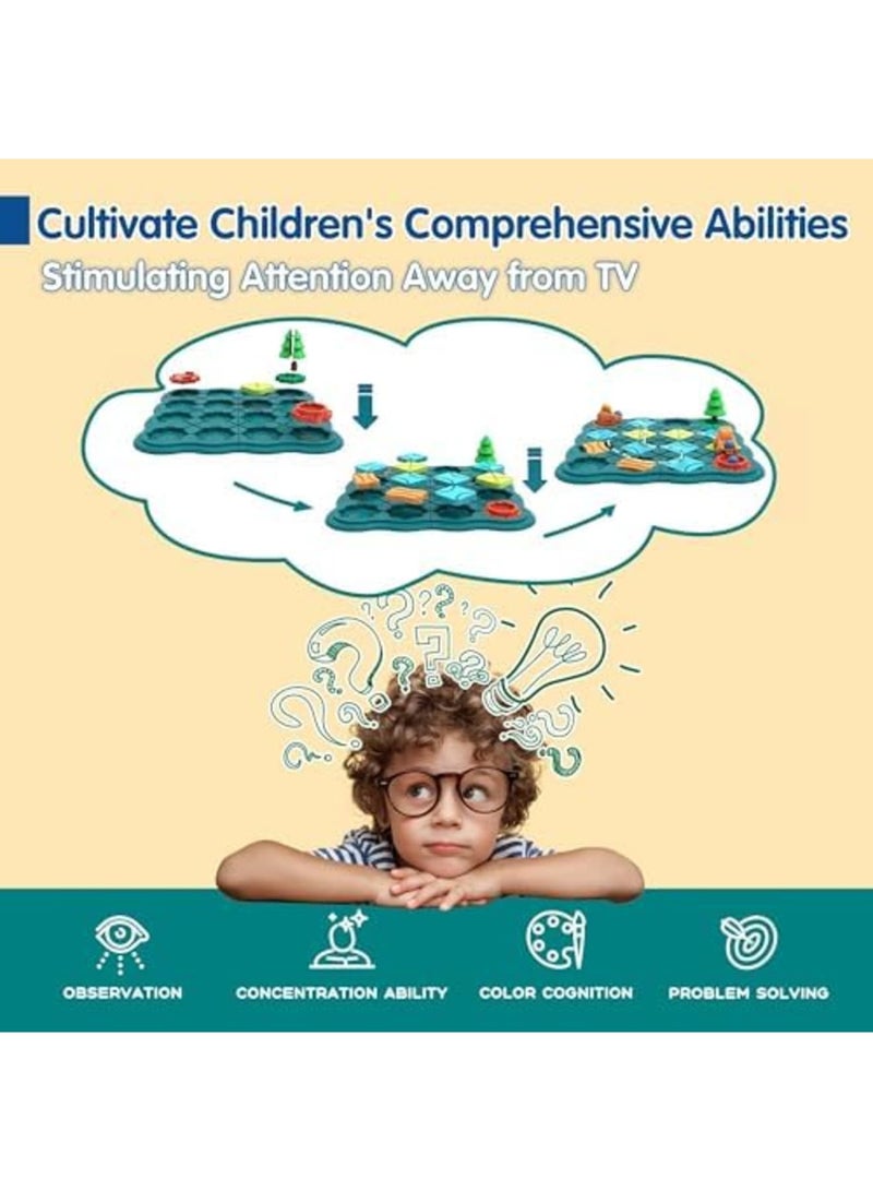 SYOSI Kids Toys STEM Board Games, Smart Logical Road Builder Brain Teasers Puzzles Games for 3 to 4 5 6 7 Year Old Boys Girls, Gifts for Ages 3-5 4-8 Preschool Classroom Learning - Image 4