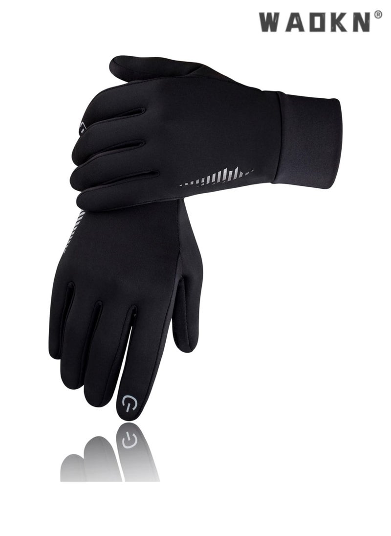 WAOKN Comfortable Warm And Non-slip Design Winter Gloves For Men And Women Touch Screen Gloves Cold Weather Warm Gloves Antifreeze Work Gloves Suitable For Running Driving Cycling Working Hiking  - Image 1