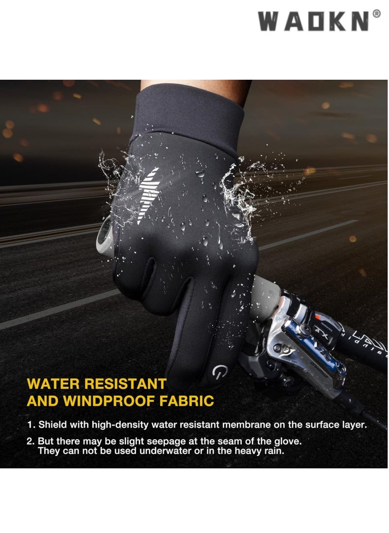 WAOKN Comfortable Warm And Non-slip Design Winter Gloves For Men And Women Touch Screen Gloves Cold Weather Warm Gloves Antifreeze Work Gloves Suitable For Running Driving Cycling Working Hiking  - Image 4