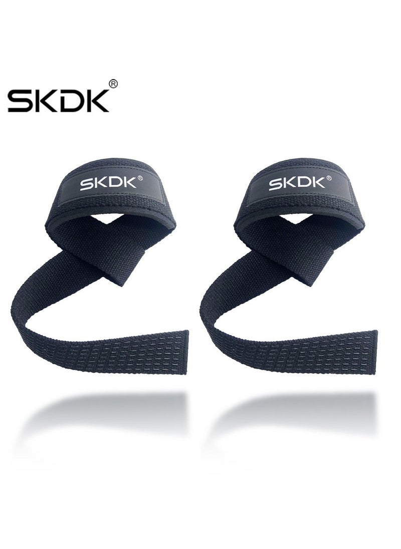 SKDK Lifting Straps Strength Training Women Bodybuilding, Lifting Straps Gym Deadlift, Deadlift Straps with Neoprene Padded Wrist, Non-Slip Silicone, for Weightlifting, Bodybuilding, Xfit, Strength  - Image 1