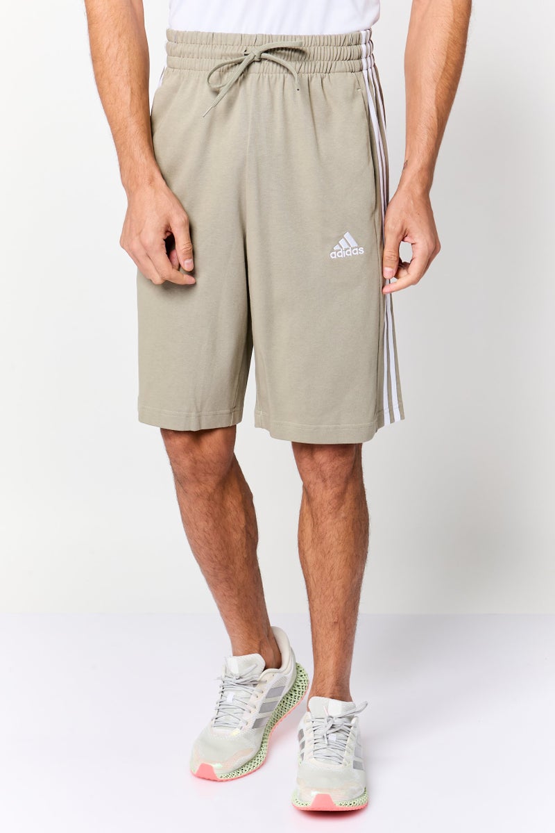 Adidas Men Sportswear Fit Embroidered Logo Training Shorts, Sage Green - Image 1
