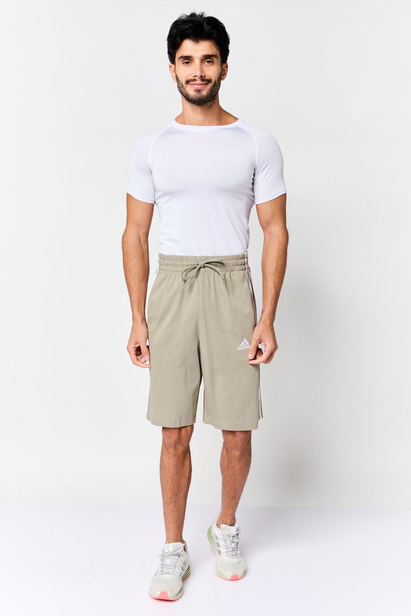 Adidas Men Sportswear Fit Embroidered Logo Training Shorts, Sage Green - Image 2