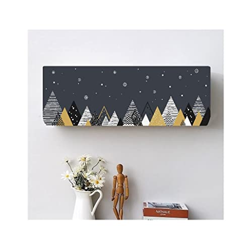 DARSHANAM WORLD Polyester Printed Air Conditioning Dust Cover Folding Designer Ac Cover For Indoor Split Ac 1.5 Ton (97 X 31 X 21 .5 Cm ) (Triangle) - Image 2