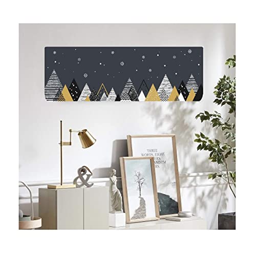 DARSHANAM WORLD Polyester Printed Air Conditioning Dust Cover Folding Designer Ac Cover For Indoor Split Ac 1.5 Ton (97 X 31 X 21 .5 Cm ) (Triangle) - Image 3