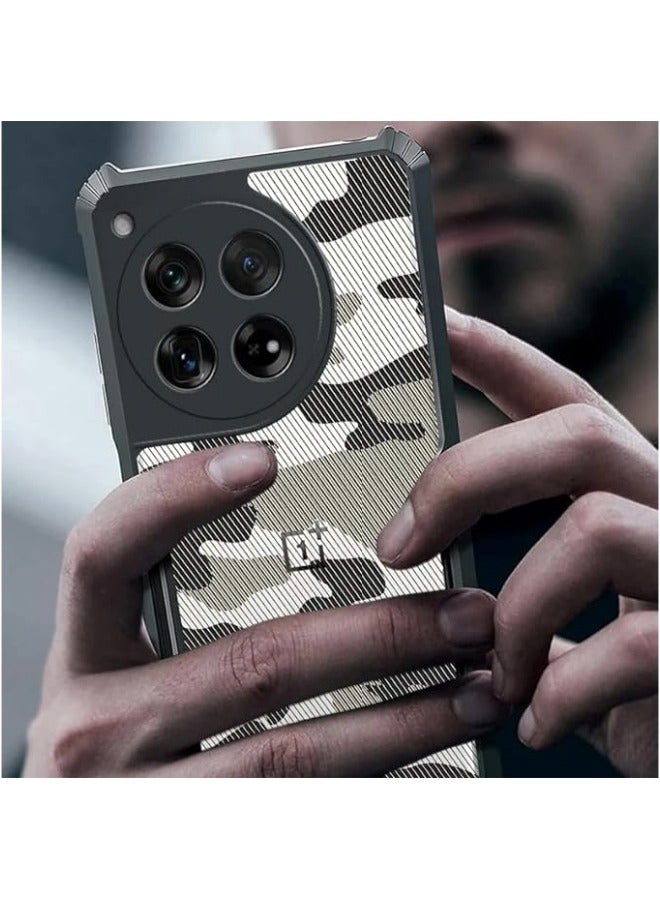 General Compatible with OnePlus 12 5G Case, Camouflage Design Hard Back Heavy Duty Translucent Shockproof Bumper Phone Cover  - Image 5