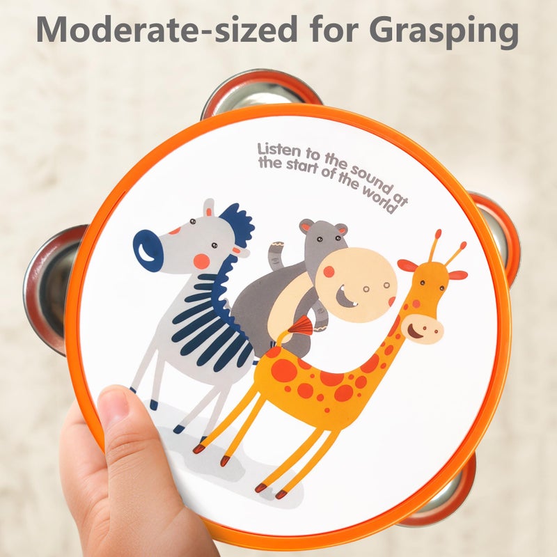 iPlay, iLearn Toddler Musical Instruments Toys, Kids Drum Set, Baby Trumpet, Percussion, Harmonica, Maraca, Flute, Tambourine, Birthday Gifts for 18 Months Olds Ages 2 3 4 5 Years Boys Girls Children - Image 4