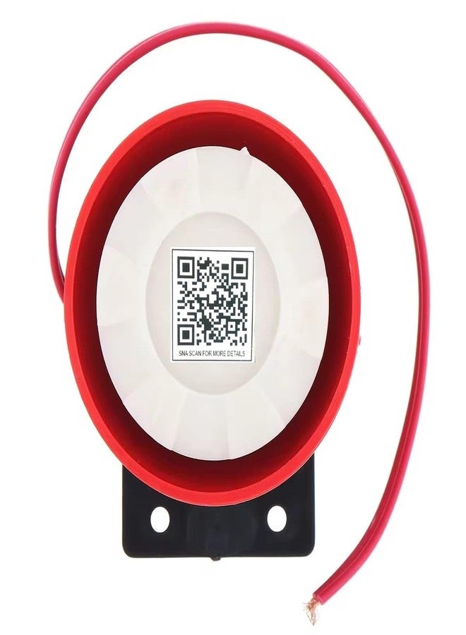 SNA Plastic Wired Mini DC 12V Horn Siren Home Security Sound Alarm System 120dB, Standard Size - Image 1
