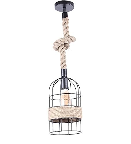 kinis Decorative Hanging Lamp/Pendant Lamp/Ceiling Light to Décor Home/Living Room/Bedroom/Office/Dining/Cafe/Restaurants, Classic Jaali with Rassi, Beige (Pack of 1, with Bulb) - Image 5