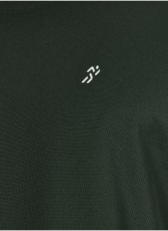 Styli Micro Pique Knit Oversized T-Shirt with Reflective Logo  - Image 4