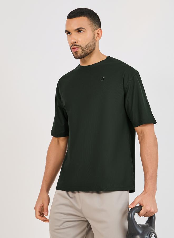 ستايلي اكتيف تيشيرت فضفاض بشعار عاكس للضوء - Image 1