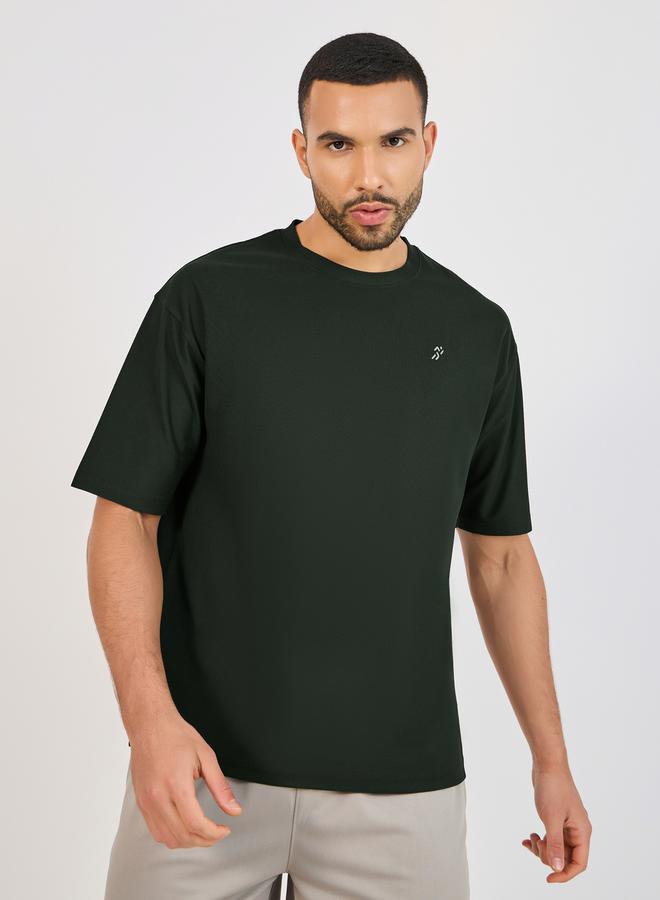 ستايلي اكتيف تيشيرت فضفاض بشعار عاكس للضوء - Image 3