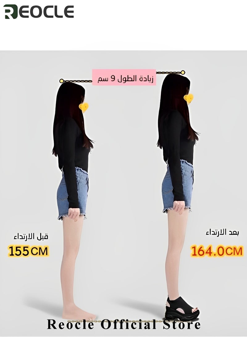 ريوكل صنادل نسائية صيفية قابلة للغسل، صنادل رياضية تقويمية للعظام، قاع سميك، صنادل شاطئ غير رسمية على شكل فم السمكة، صنادل محبوكة مريحة - Image 2