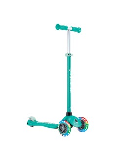 GLOBBER Globber Primo Plus Lights 3-wheel Kick Scooter in Emerald Green  - Image 1