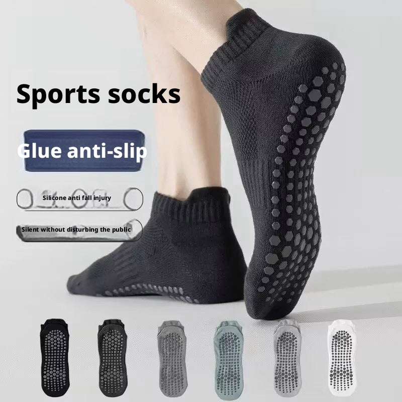 Men's Yoga Socks Non-Slip Cotton Short Socks for Fitness and Training - Image 1