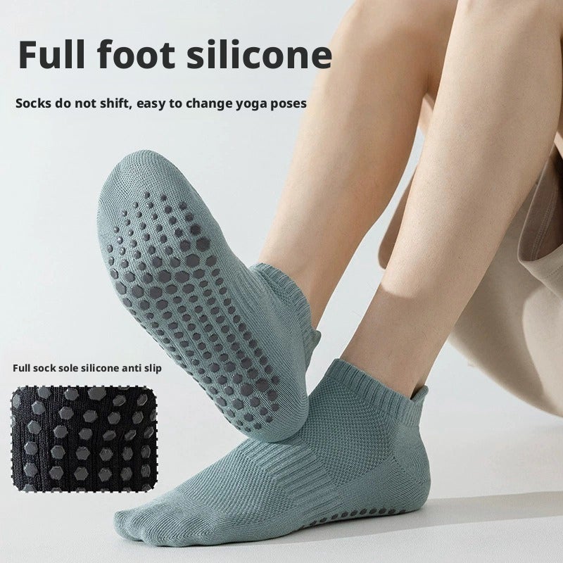 Men's Yoga Socks Non-Slip Cotton Short Socks for Fitness and Training - Image 3