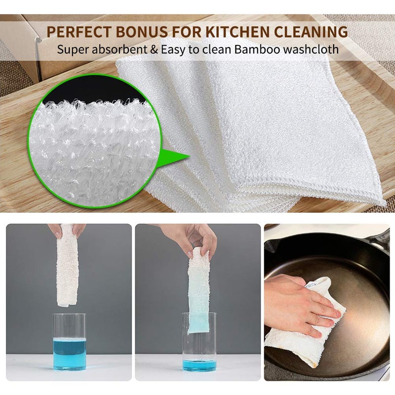 Herda 316L Cast Iron Scrubber Cleaner, Large Cast Iron Chain Mail Scrubber - Chainmail Scrubber Sponge - Metal Skillet Scrubbing, Wok, Dutch Oven Cleaning Kit - Image 4