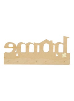 Webelkart Webelkart Premium Home Keys Wooden Key Holder (29 cm x 13.5 cm x 0.4 cm, Wood) 7 Hook - Decorative Items for Home Decor (Brown)  - Image 4