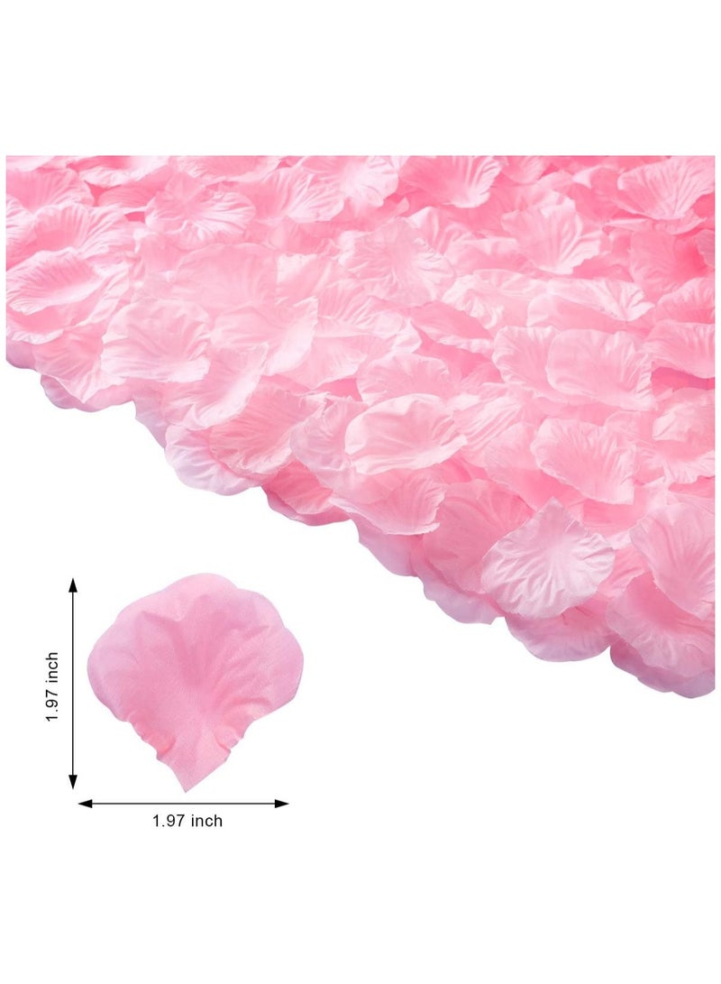 3000 PCS Pink Artificial Silk Rose Petals for Romantic Night, Wedding, Party, Anniversary Flower Decorations - Image 2