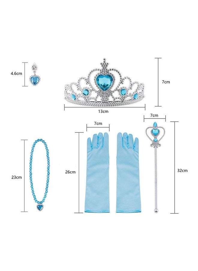Peachjoy Princess Dress Up Accessories, Princess Costumes Set, Included Princess Crown, Gloves, Magic Wand, Necklace, Ring, for Kids Girls  Cosplay Set for 3-9 Year  - Image 2