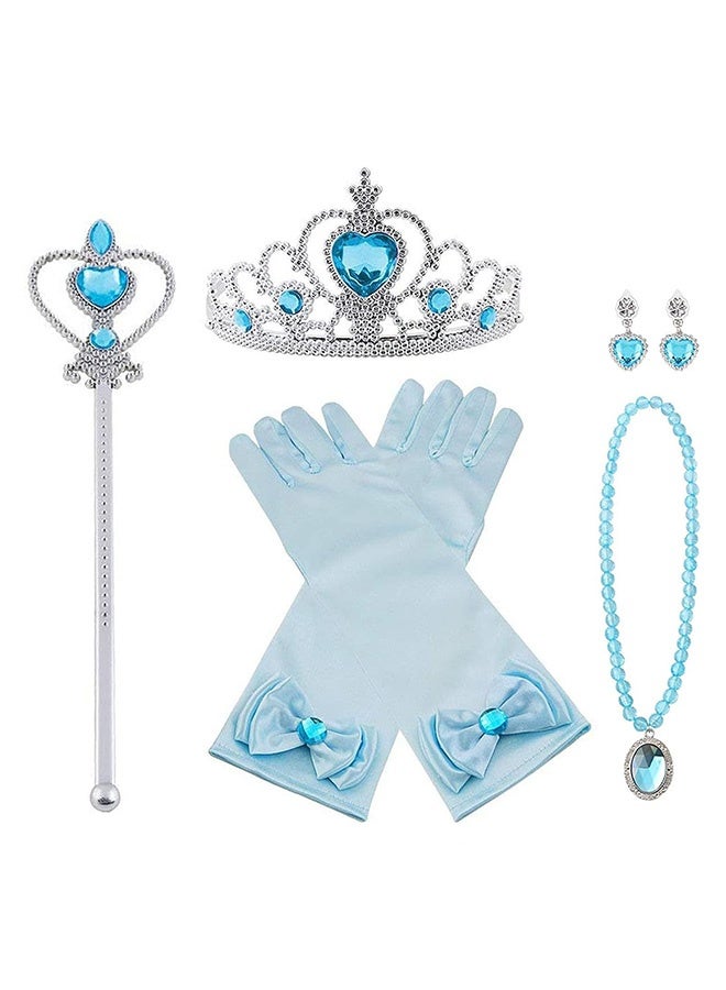 Peachjoy Princess Dress Up Accessories, Princess Costumes Set, Included Princess Crown, Gloves, Magic Wand, Necklace, Ring, for Kids Girls  Cosplay Set for 3-9 Year  - Image 1