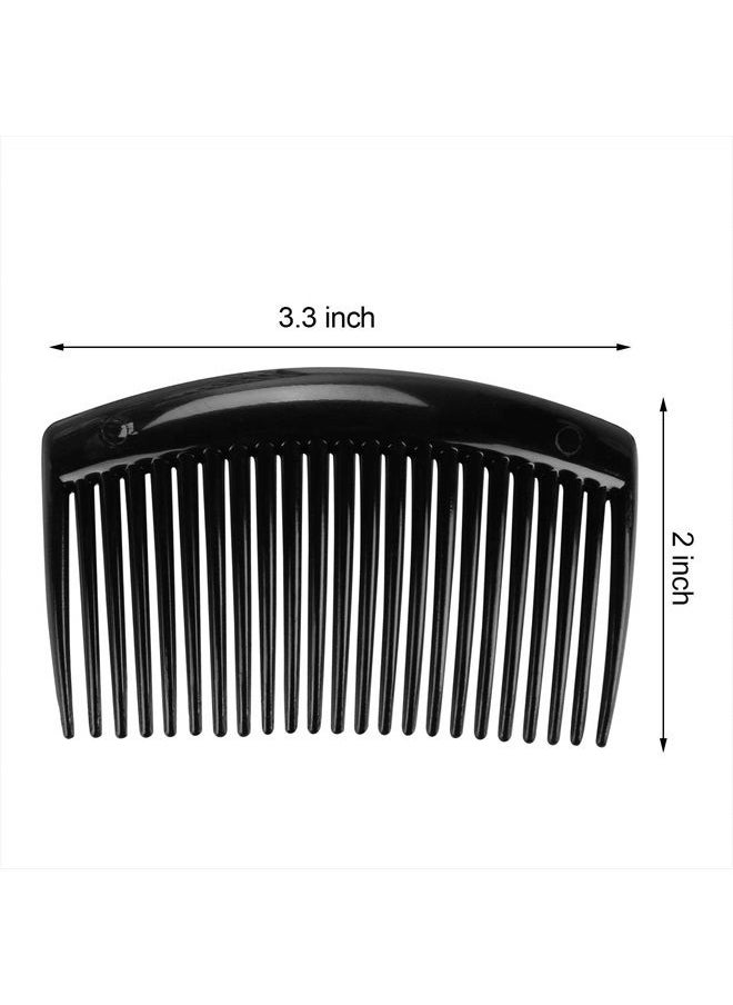 BTYMS - 24 Pcs Plastic Hair Side Combs French Twist Comb with 23 Teeth Fine Hair Clips Decorative Hair Combs for Women - Image 1