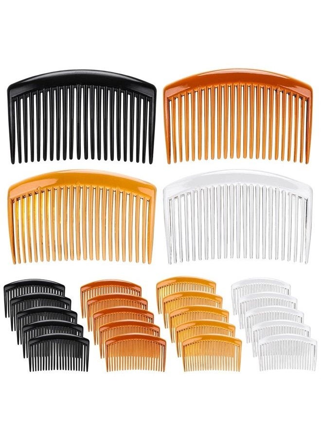 BTYMS - 24 Pcs Plastic Hair Side Combs French Twist Comb with 23 Teeth Fine Hair Clips Decorative Hair Combs for Women - Image 1