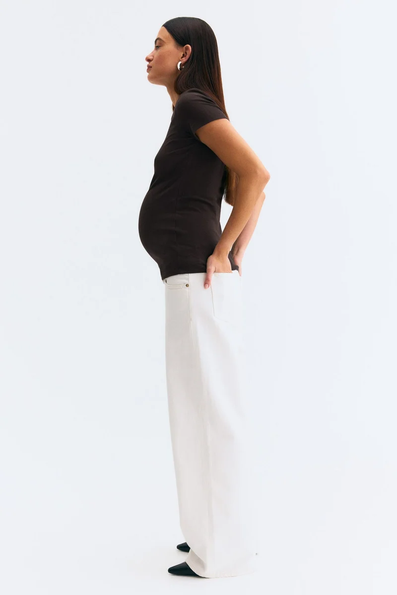 H&M  MAMA Ribbed top for Women | Best Price UAE