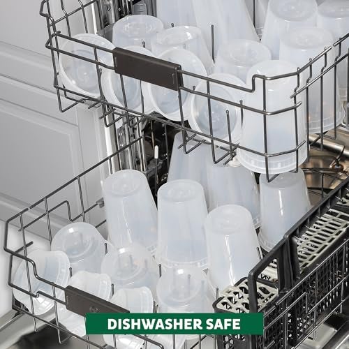 Freshware حاويات تخزين الطعام من فريش وير [36 مجموعة] حاويات بلاستيكية سعة 16 أونصة مع أغطية، حاويات سلايم، حساء، تحضير الوجبات | خالية من BPA | قابلة للتكديس | مانعة للتسرب | آمنة للاستخدام في الميكروويف/غسالة الصحون/الفريزر - Image 3