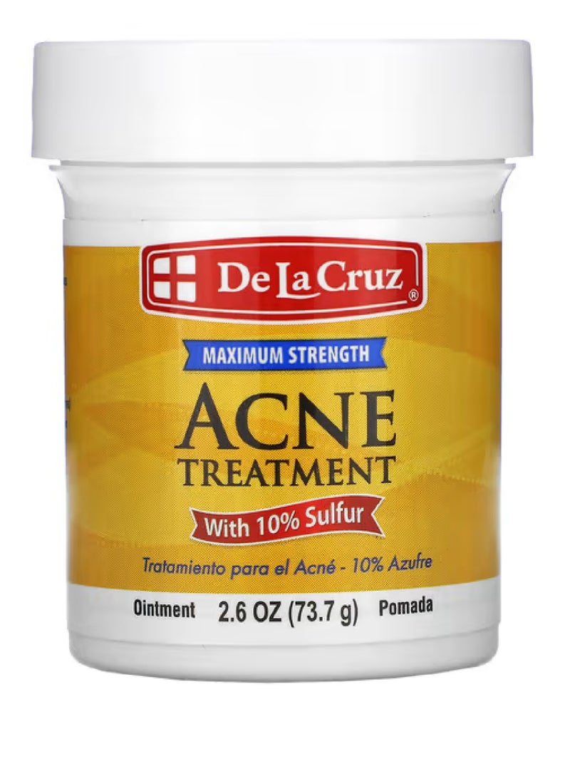 De La Cruz - Acne Treatment Ointment with 10% Sulfur(73.7 g) - Image 1