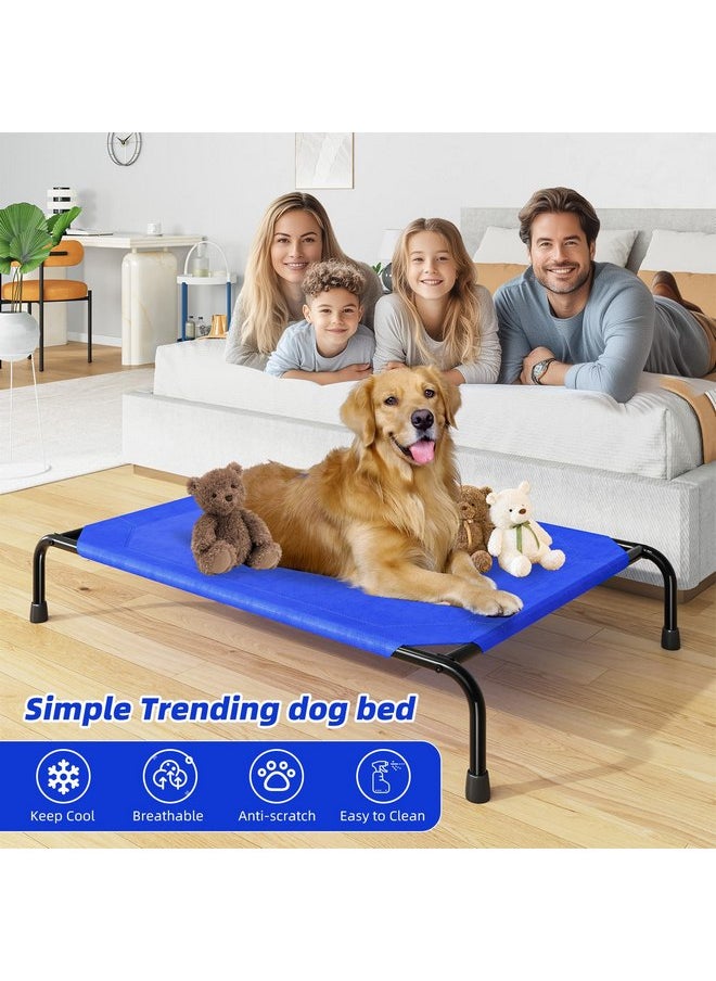 Simple Trending Dog Bed Raised for Extra Large Dog, Waterproof XL Pet Cot, Breathable Big Dog Bed Load 400lb, Blue - pzsku/Z60771FFFE0C10FC0B359Z/45/_/1737031739/2f43bc33-c3d9-4187-9c54-9a05e3cd7e89