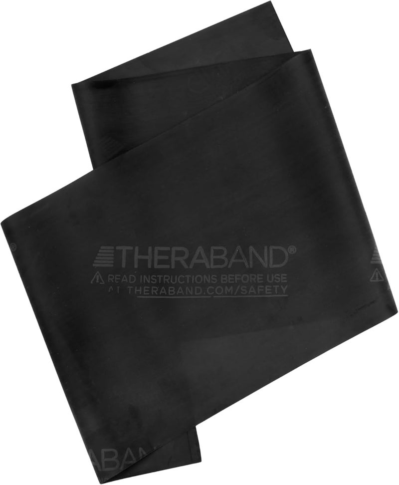 TheraBand Professional Latex Resistance Band - 6 Ft Black Special Heavy for Exercise and Rehabilitation - Image 1